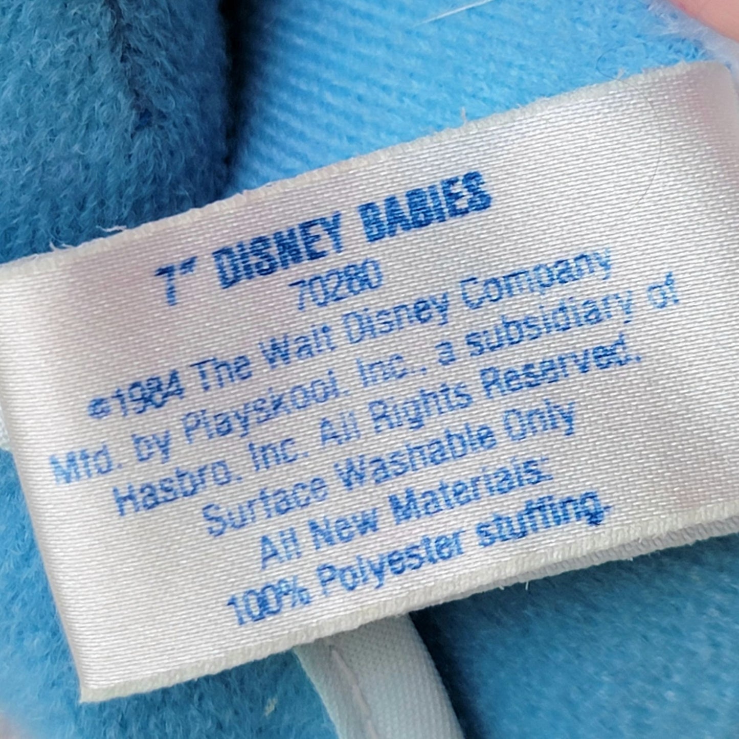 Vintage 1984 Disney Babies Donald Duck Stuffed Animal Playskool 80s Toy Child