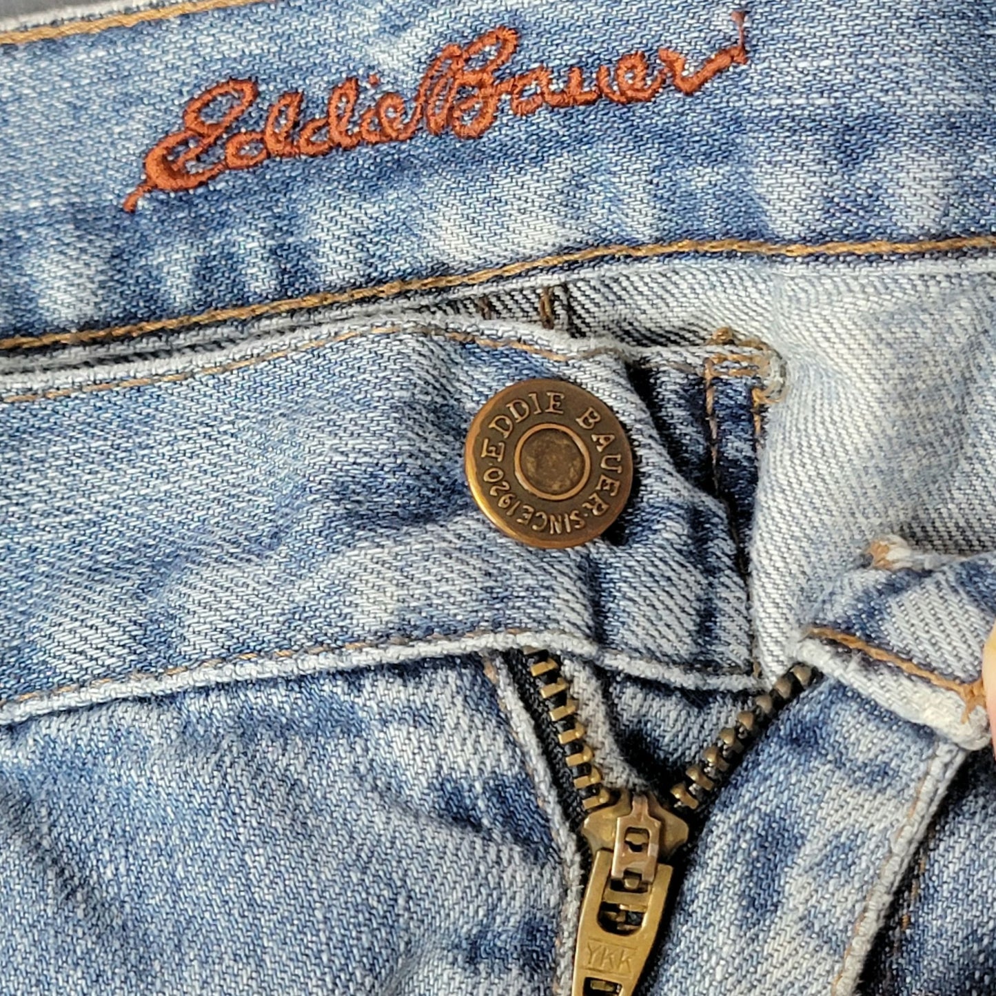 Eddie Bauer Vintage Y2K Jeans Men 34 x 32 Boot Cut Medium Wash Denim