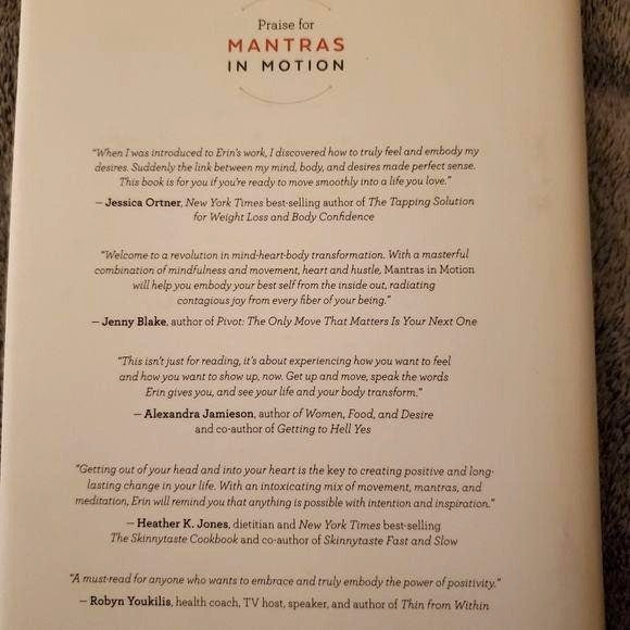 Mantras in Motion Manifest Mindful Movement Mind Body Spirit Yoga Hardcover Book