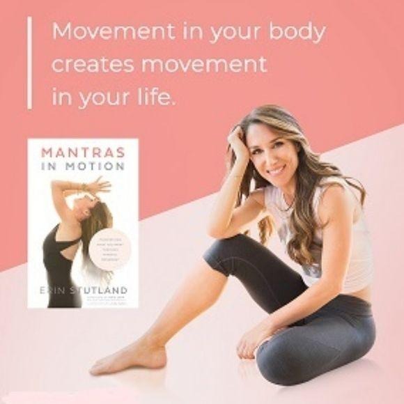 Mantras in Motion Manifest Mindful Movement Mind Body Spirit Yoga Hardcover Book