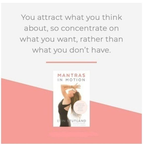 Mantras in Motion Manifest Mindful Movement Mind Body Spirit Yoga Hardcover Book