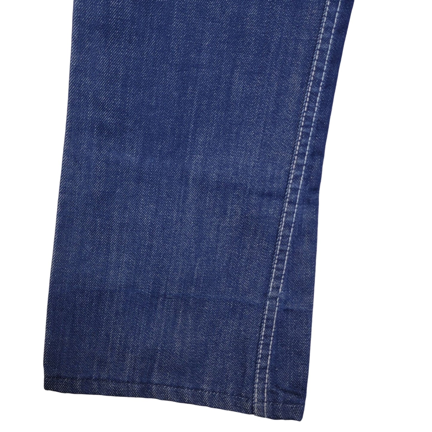 Sears Vintage 70s Flare Jeans Child 6X 21 Waist 20 Inseam Dark Wash Denim Retro