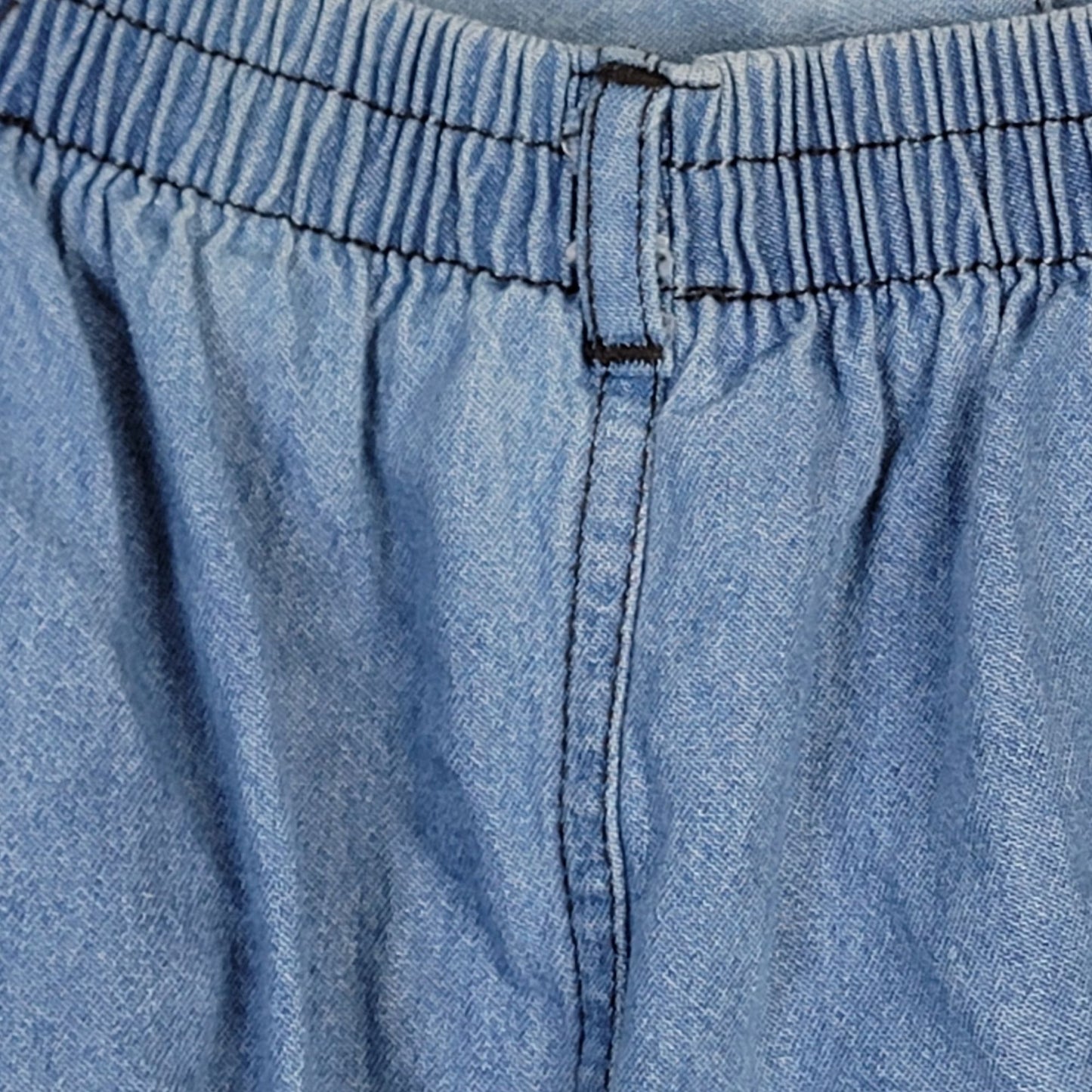 Vintage 90s Denim Midi Skirt Women Large Boho Western
