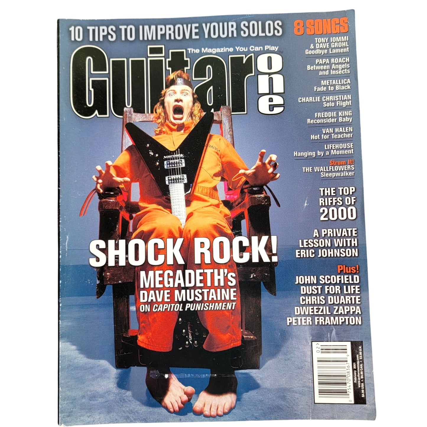 Guitar One Vintage 2001 Magazine Lot of 4 Y2K Rock Music Sheets Playing Guide