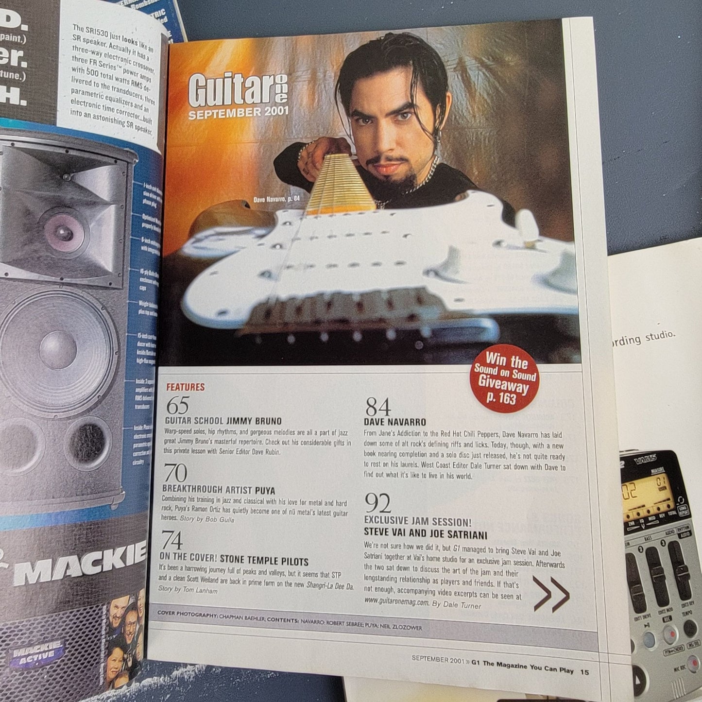 Guitar One Vintage 2001 Magazine Lot of 4 Y2K Rock Music Sheets Playing Guide
