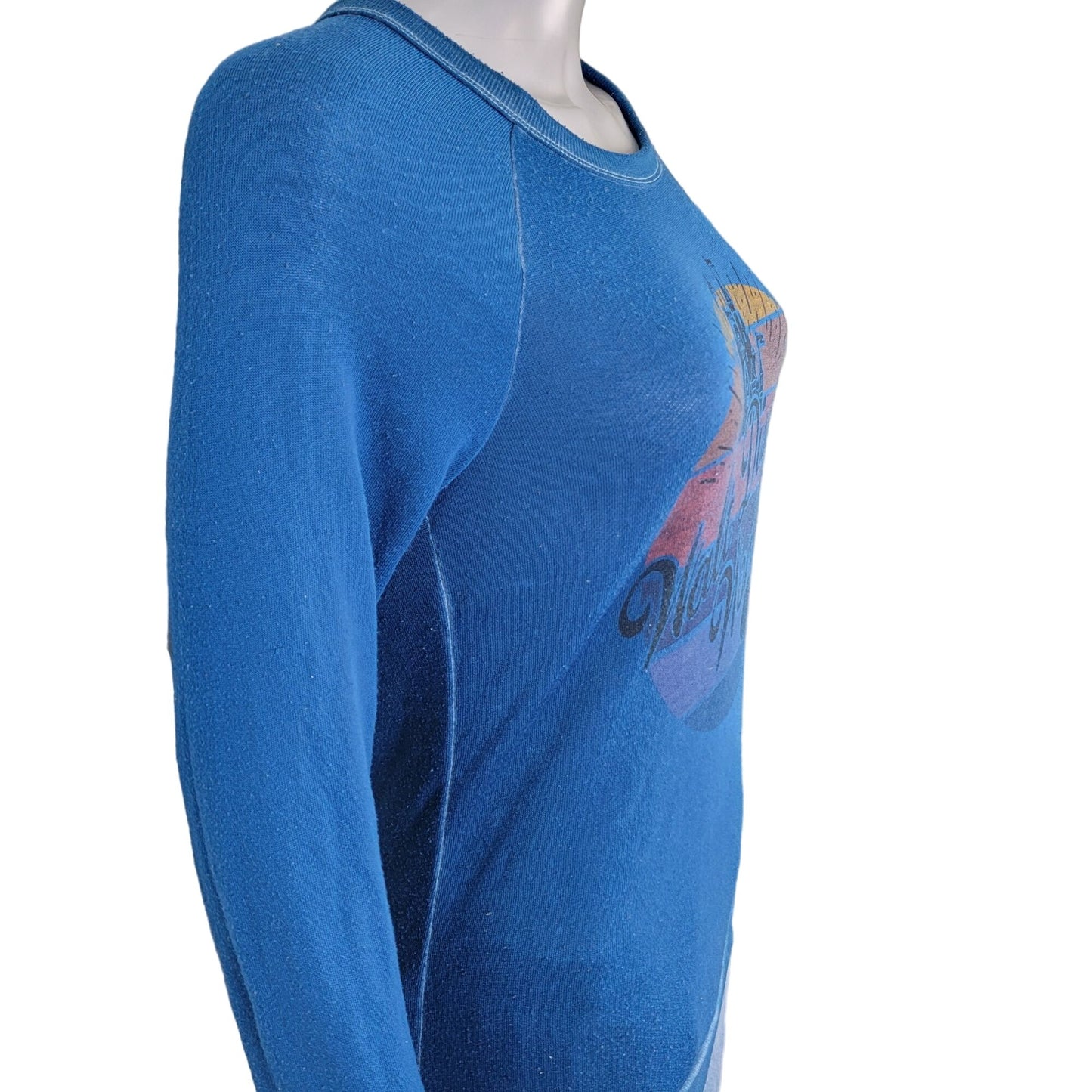 Walt Disney World Vintage Sweatshirt Women XS Blue Top Retro