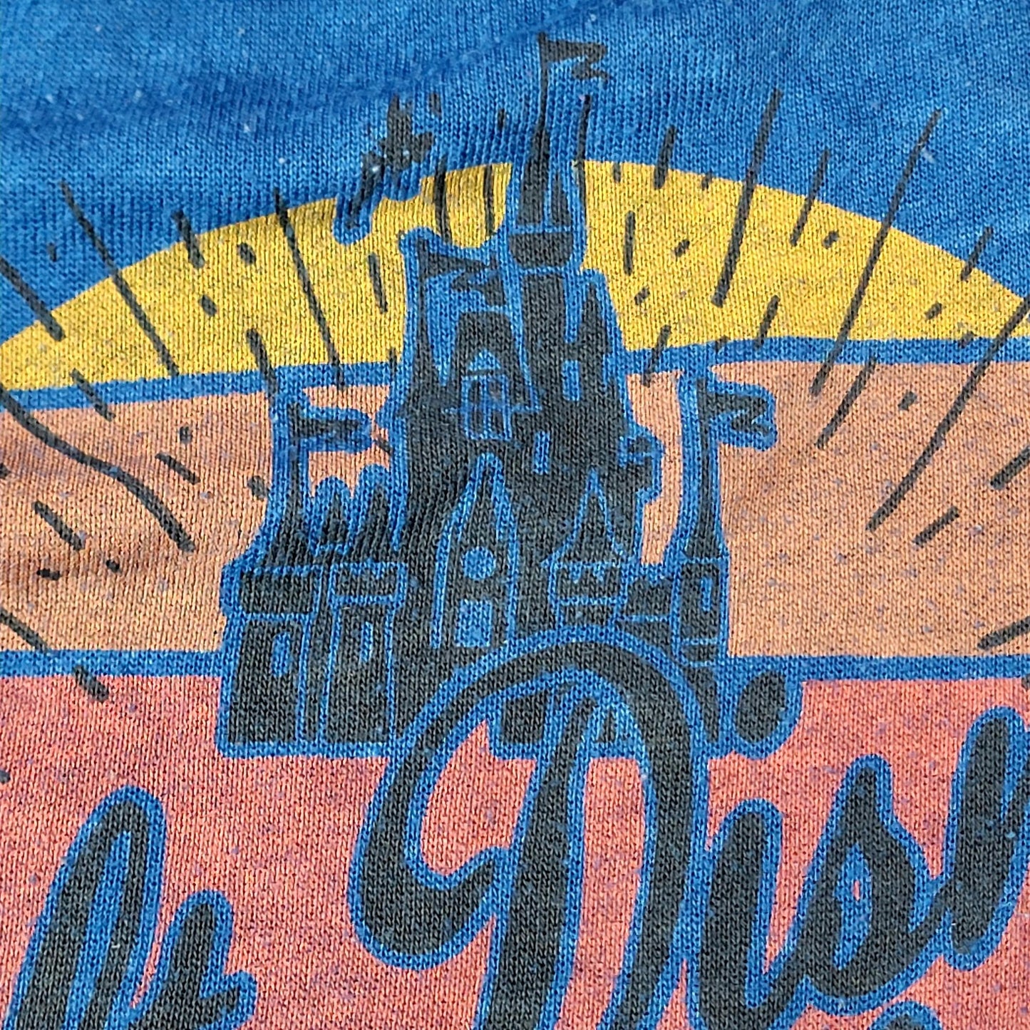 Walt Disney World Vintage Sweatshirt Women XS Blue Top Retro