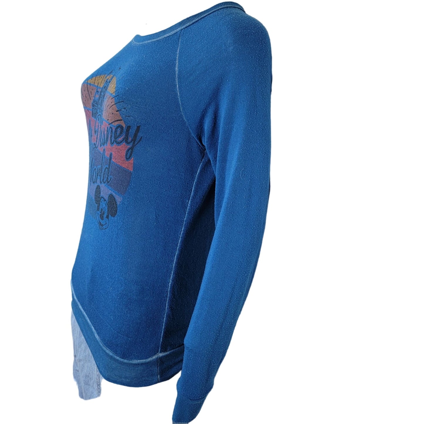 Walt Disney World Vintage Sweatshirt Women XS Blue Top Retro