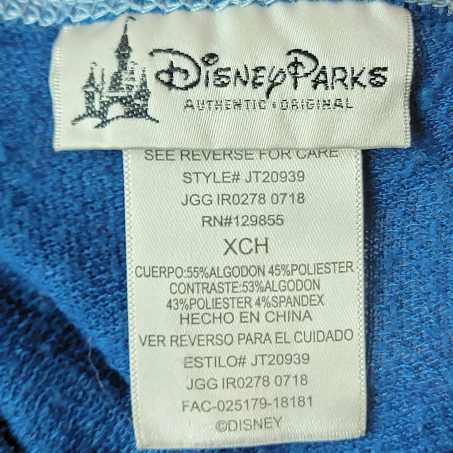 Walt Disney World Vintage Sweatshirt Women XS Blue Top Retro