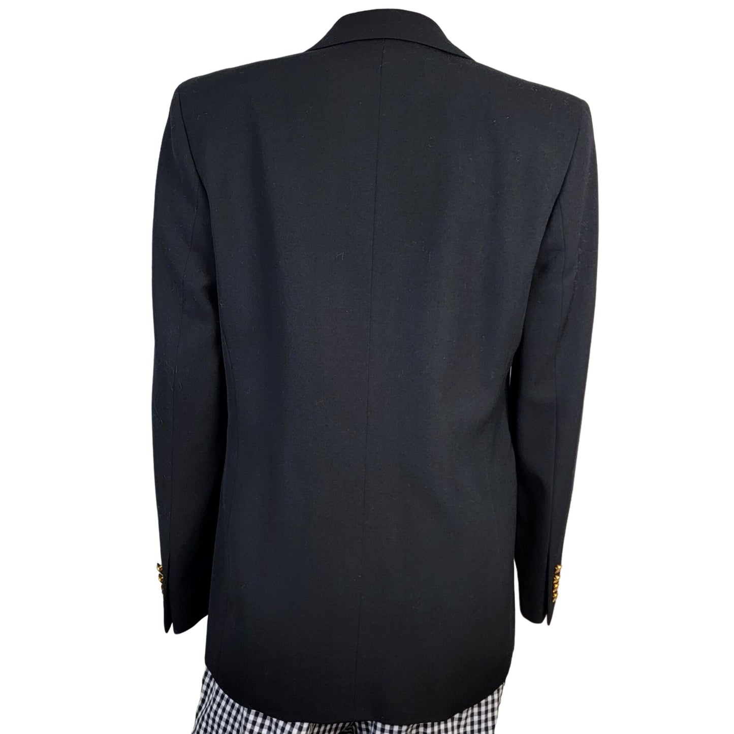 Austin Reed Vintage Wool Blazer Jacket Women 6 Suit Coat Black Formal Business