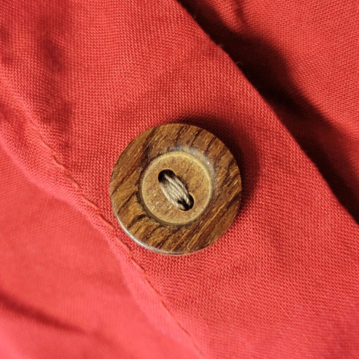 OP Vintage 80s Boat Shirt Men Large Red Collar Button Cruise Trip Top Nautical L