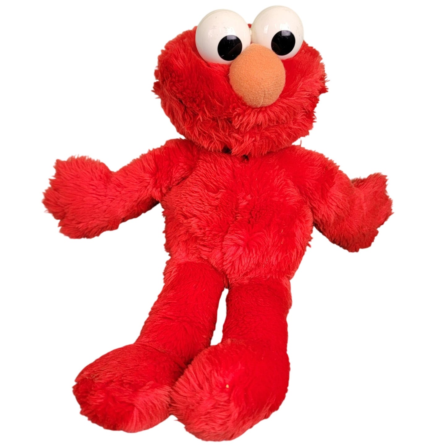 Vintage 1997 Talking Elmo Stuffed Animal 14 inch Red Fuzzy Toy 90s Retro Child