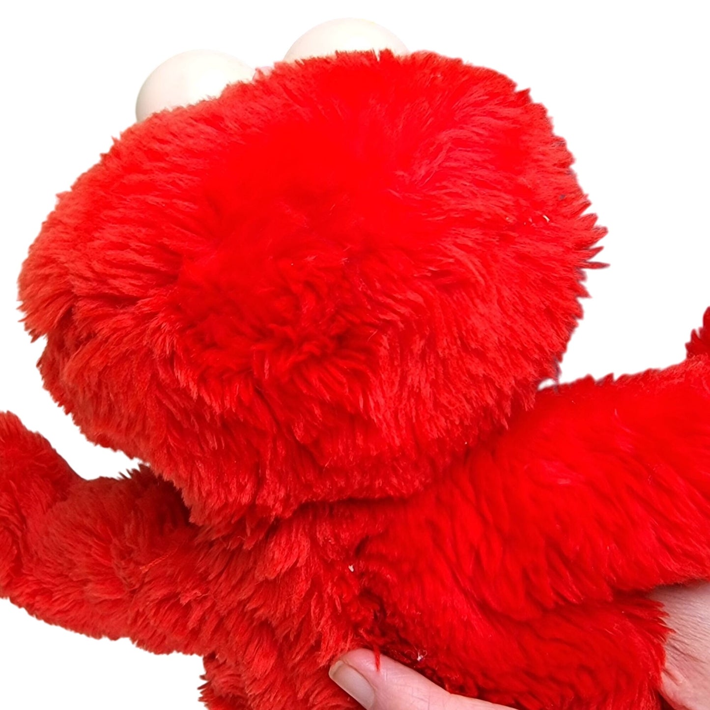 Vintage 1997 Talking Elmo Stuffed Animal 14 inch Red Fuzzy Toy 90s Retro Child