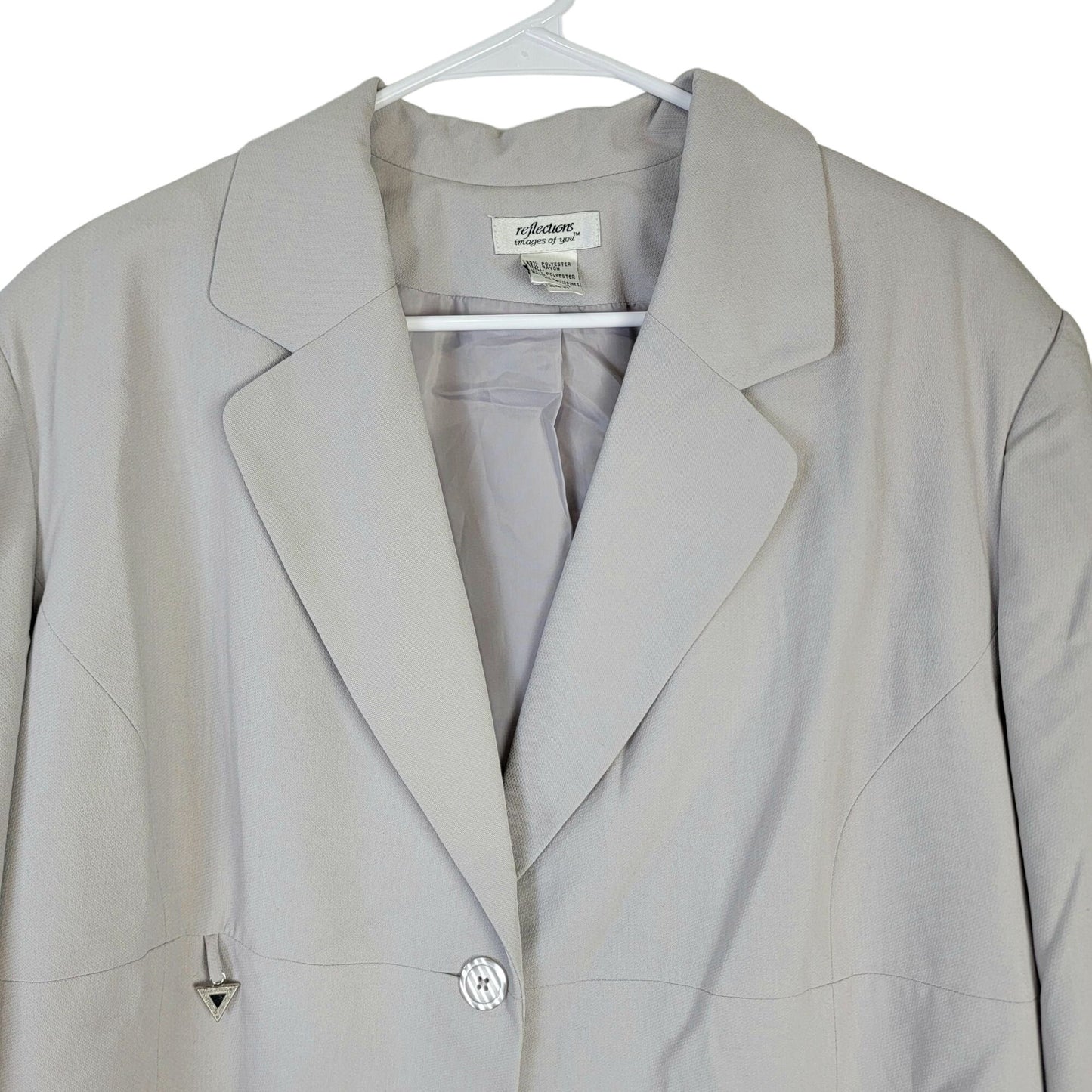Vintage 90s Blazer Jacket Women 24W Plus 3X Suit Coat Formal