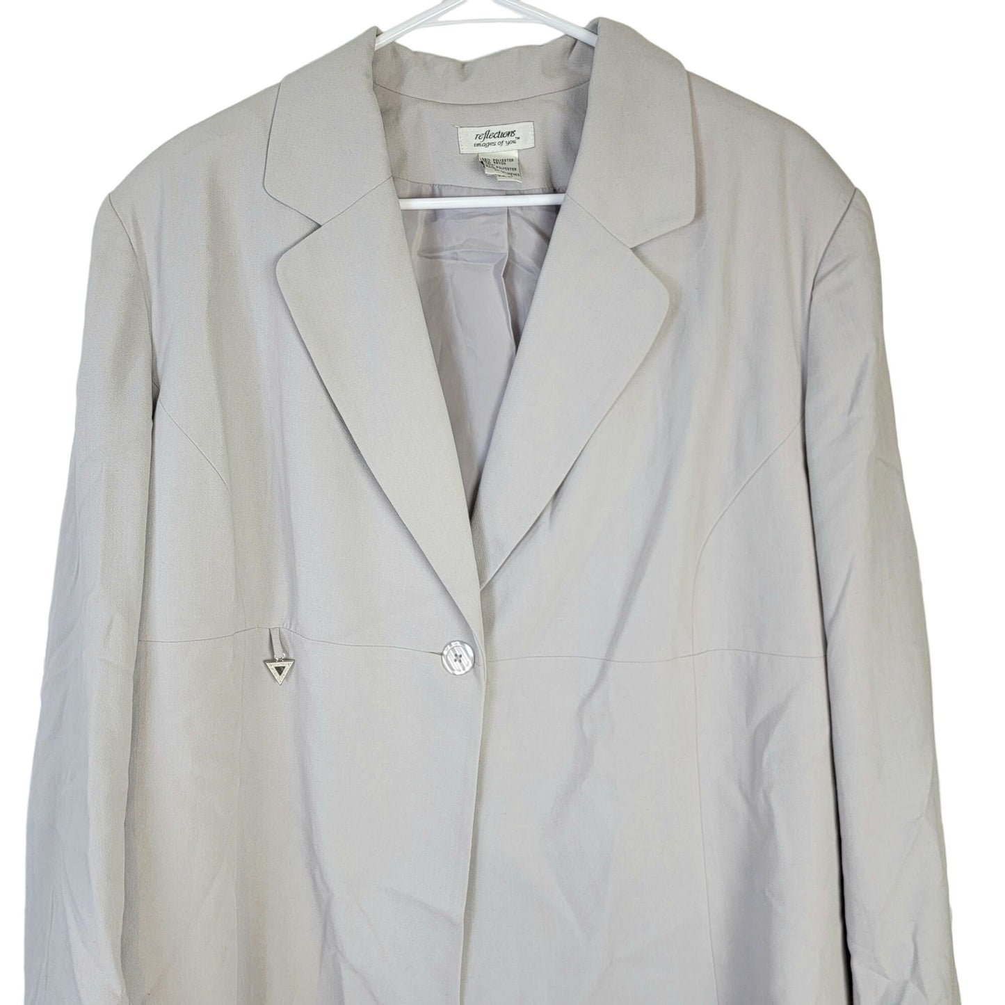 Vintage 90s Blazer Jacket Women 24W Plus 3X Suit Coat Formal