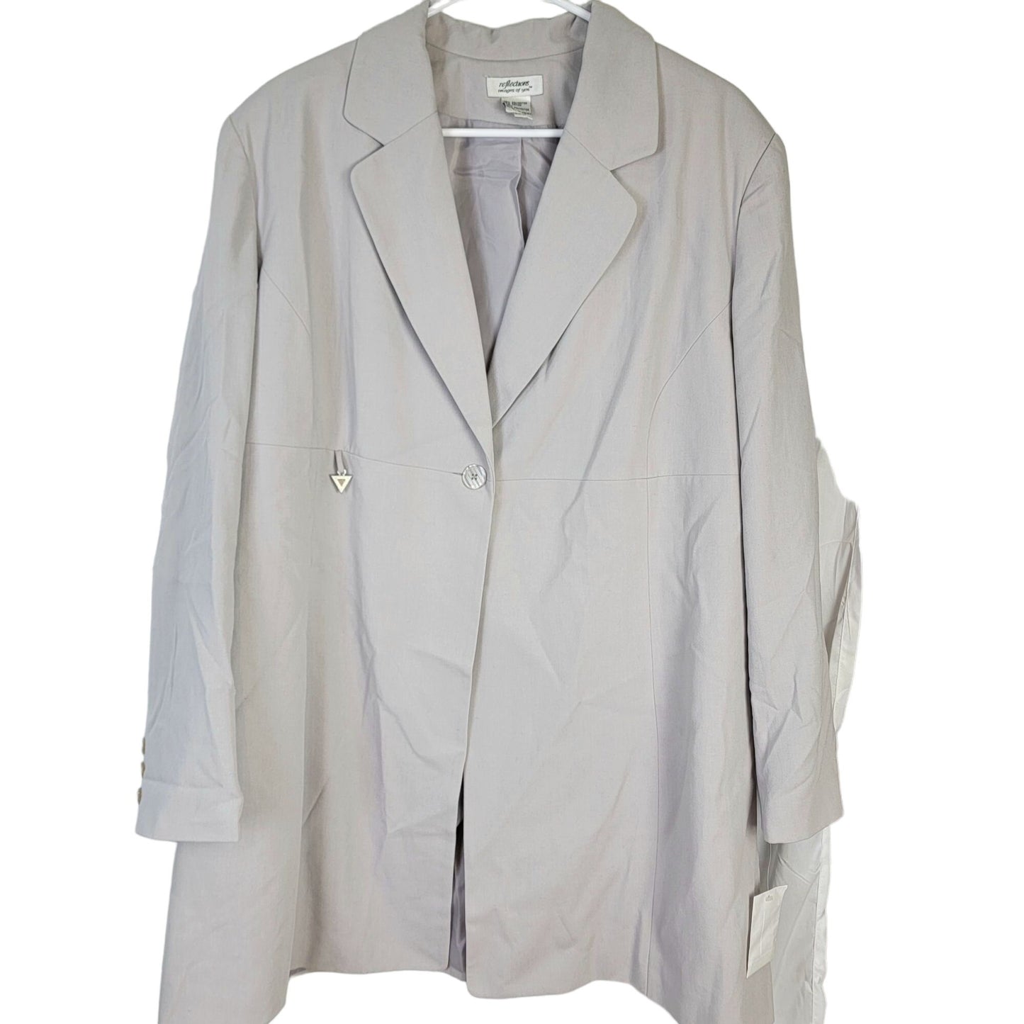 Vintage 90s Blazer Jacket Women 24W Plus 3X Suit Coat Formal