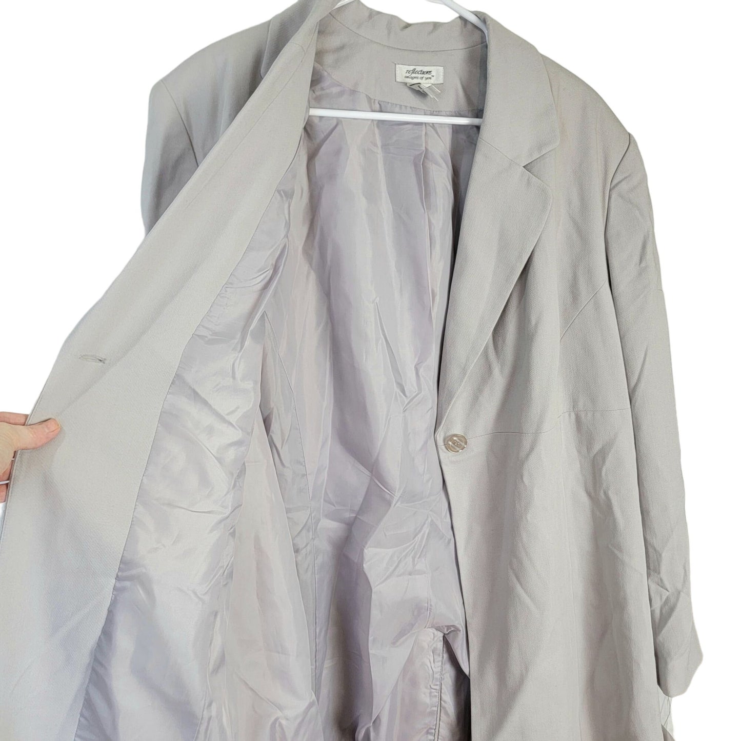 Vintage 90s Blazer Jacket Women 24W Plus 3X Suit Coat Formal
