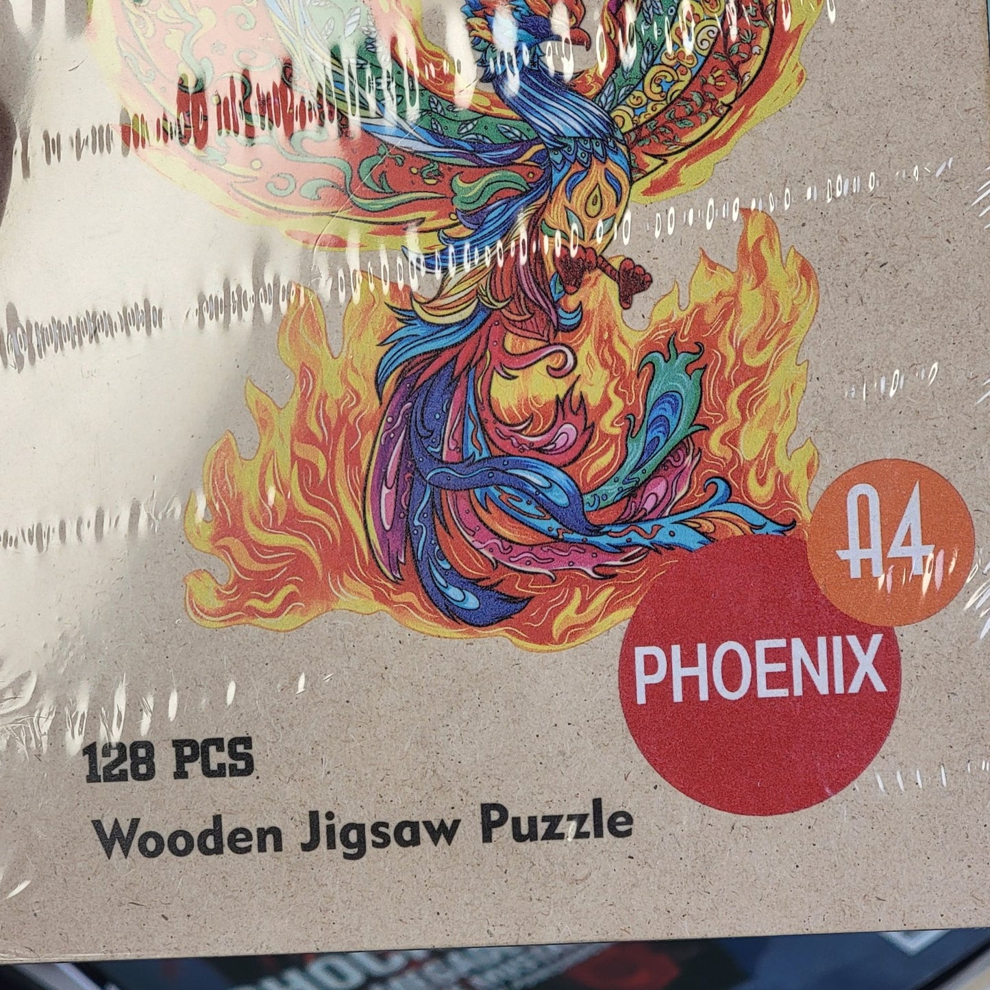 Natiti 128 Piece Wooden Jigsaw Puzzle Phoenix Colorful New In box 9 x 11 Games