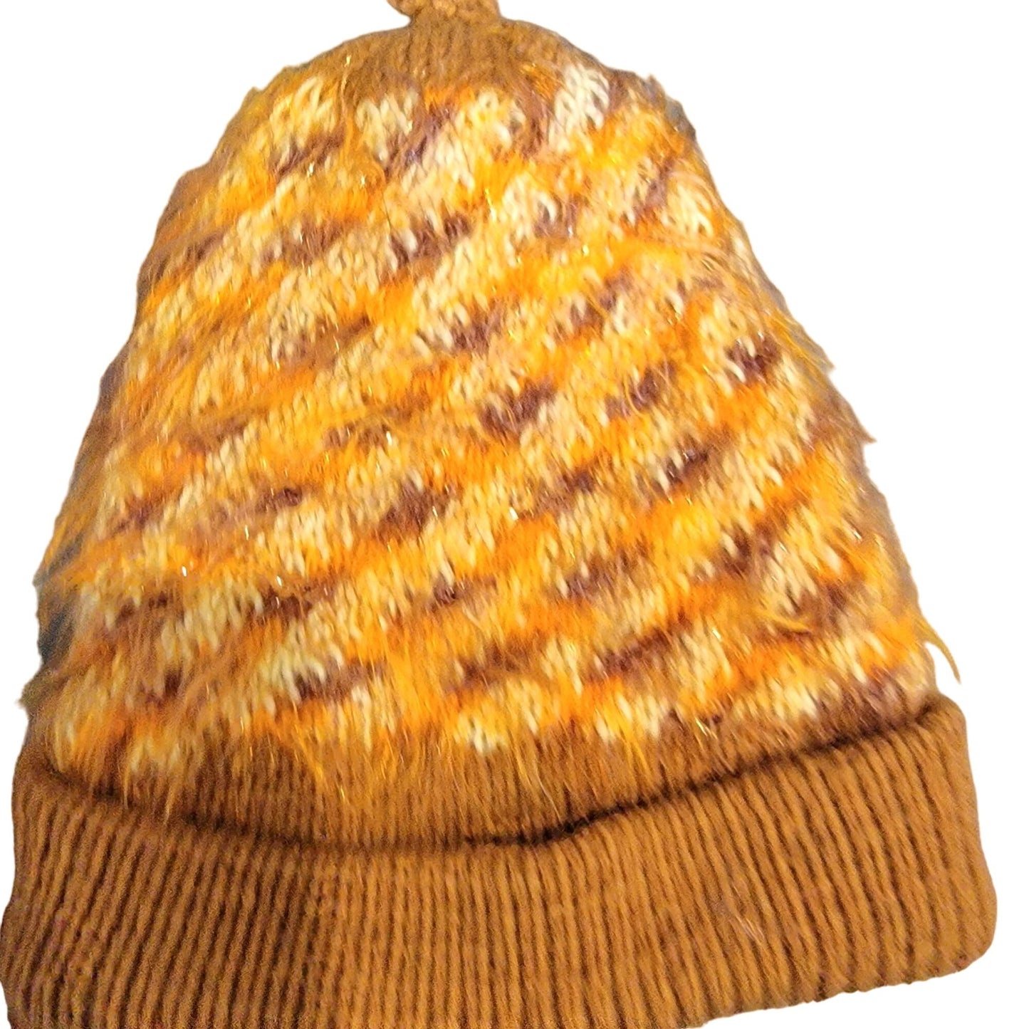 Retro Crochet Scarf Beanie Cap Set Women One Size Winter Accessories