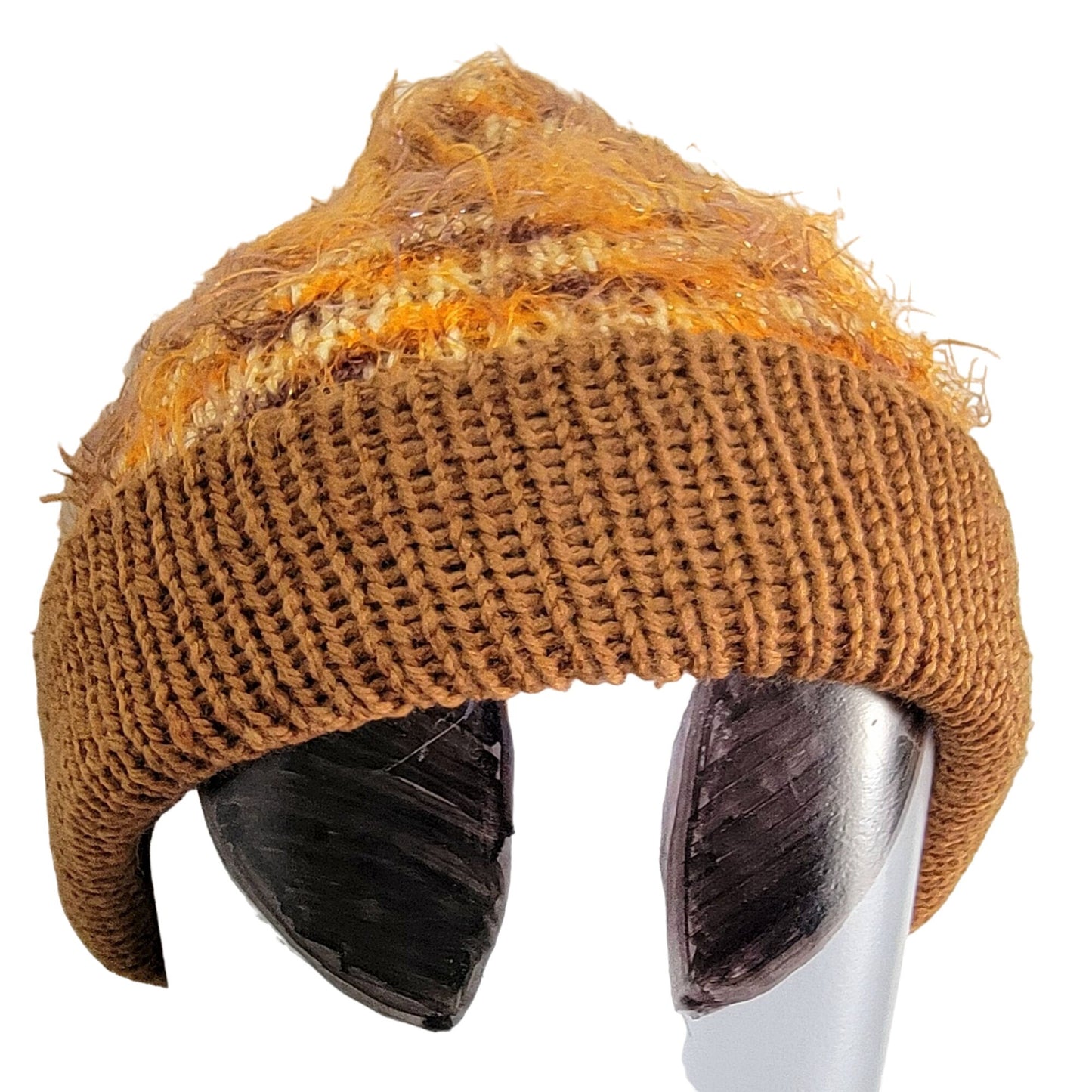 Retro Crochet Scarf Beanie Cap Set Women One Size Winter Accessories
