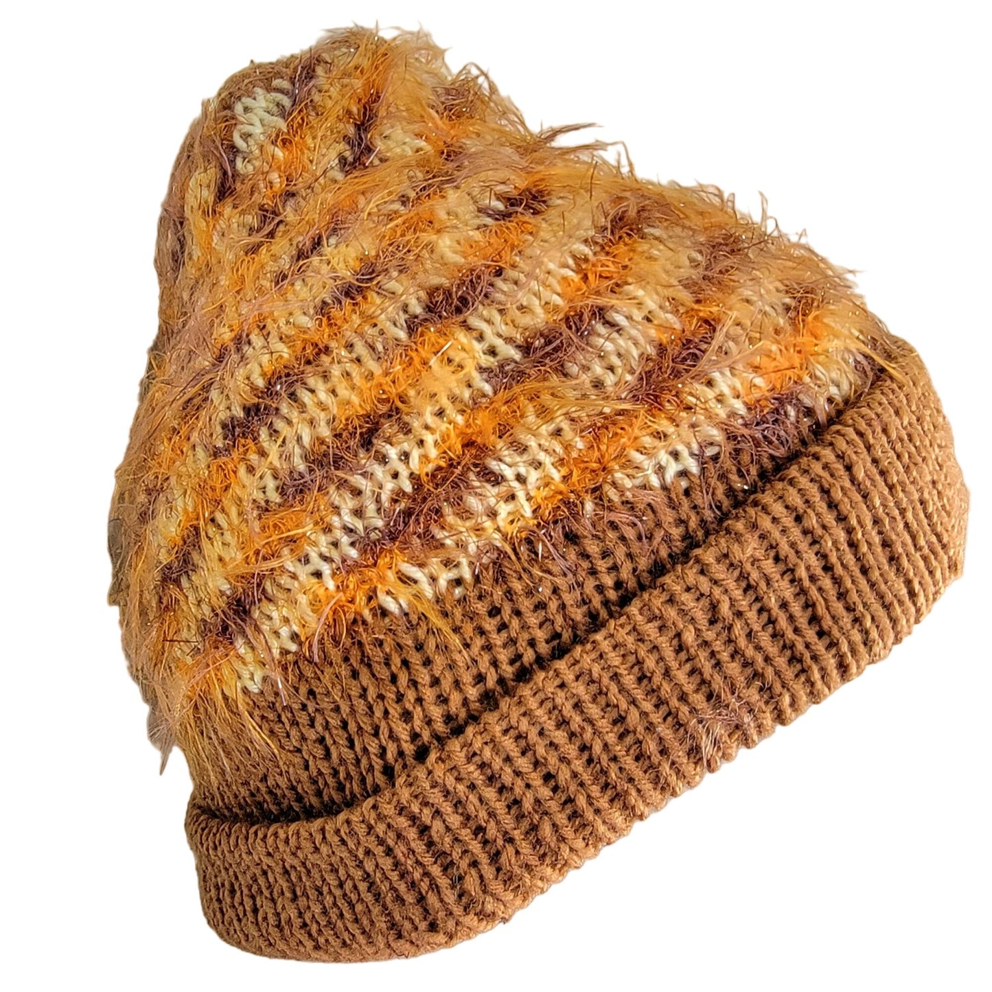 Retro Crochet Scarf Beanie Cap Set Women One Size Winter Accessories