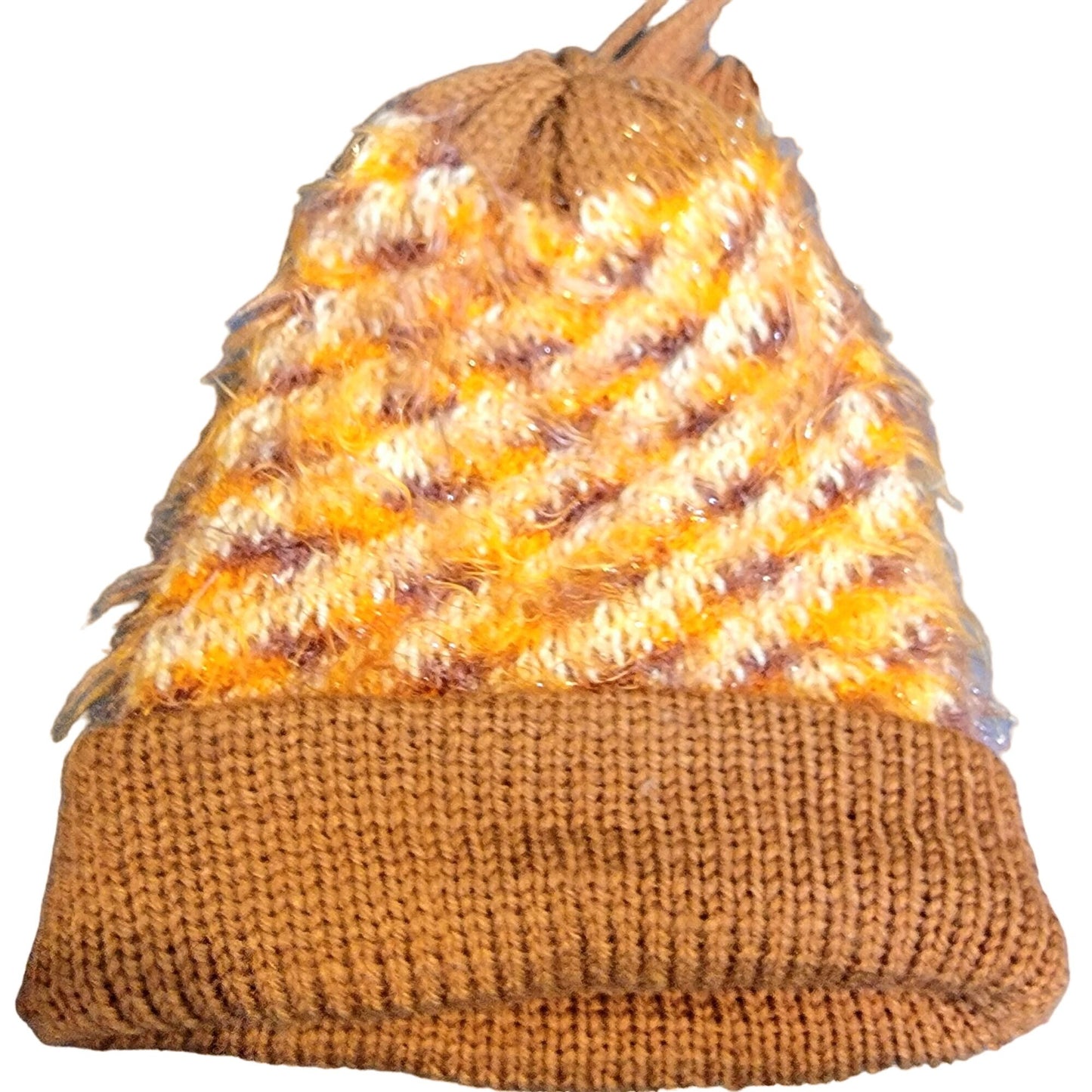Retro Crochet Scarf Beanie Cap Set Women One Size Winter Accessories