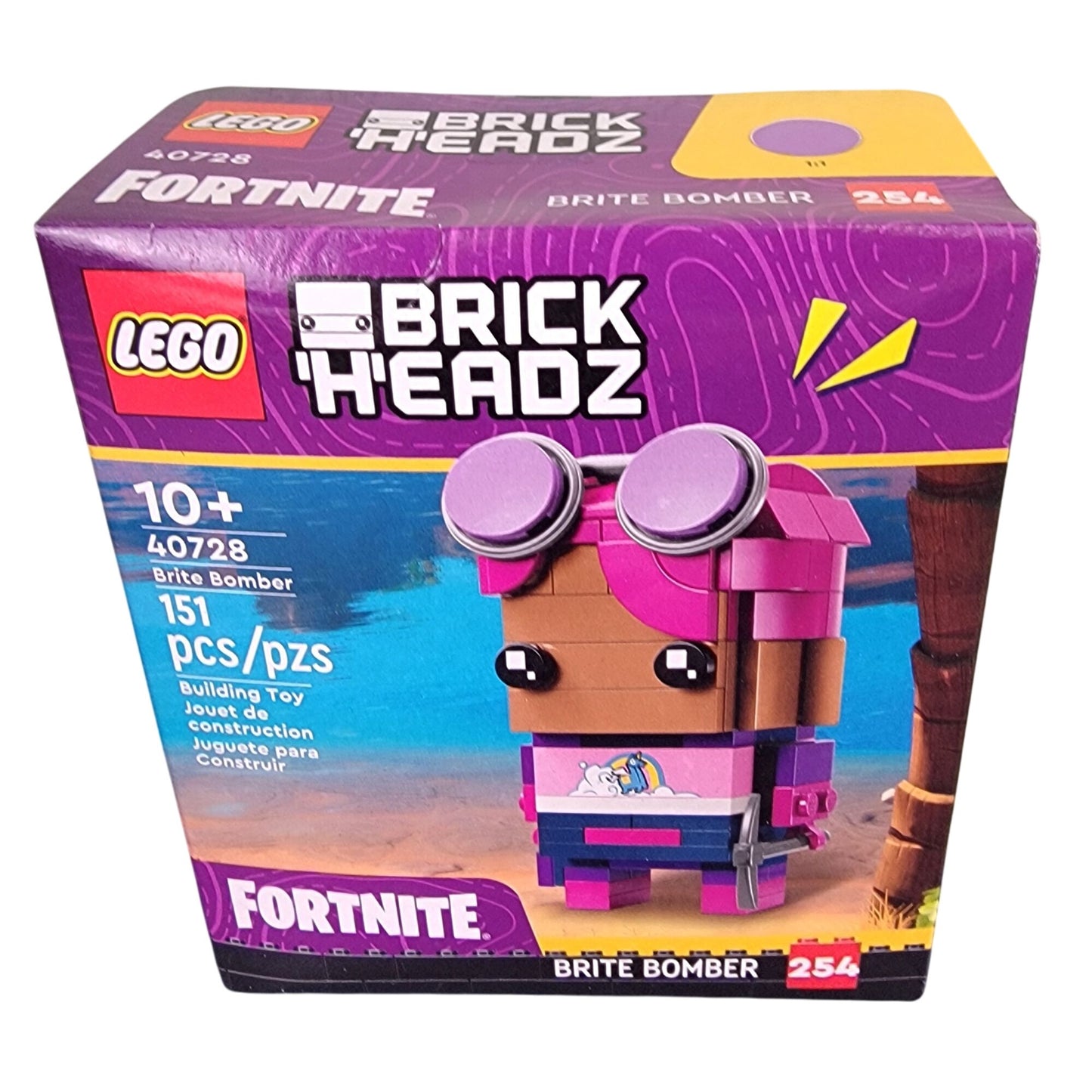 Lego Fortnite Brite Bomber 40728 Brick Headz Pink Building Set Toy New In Box