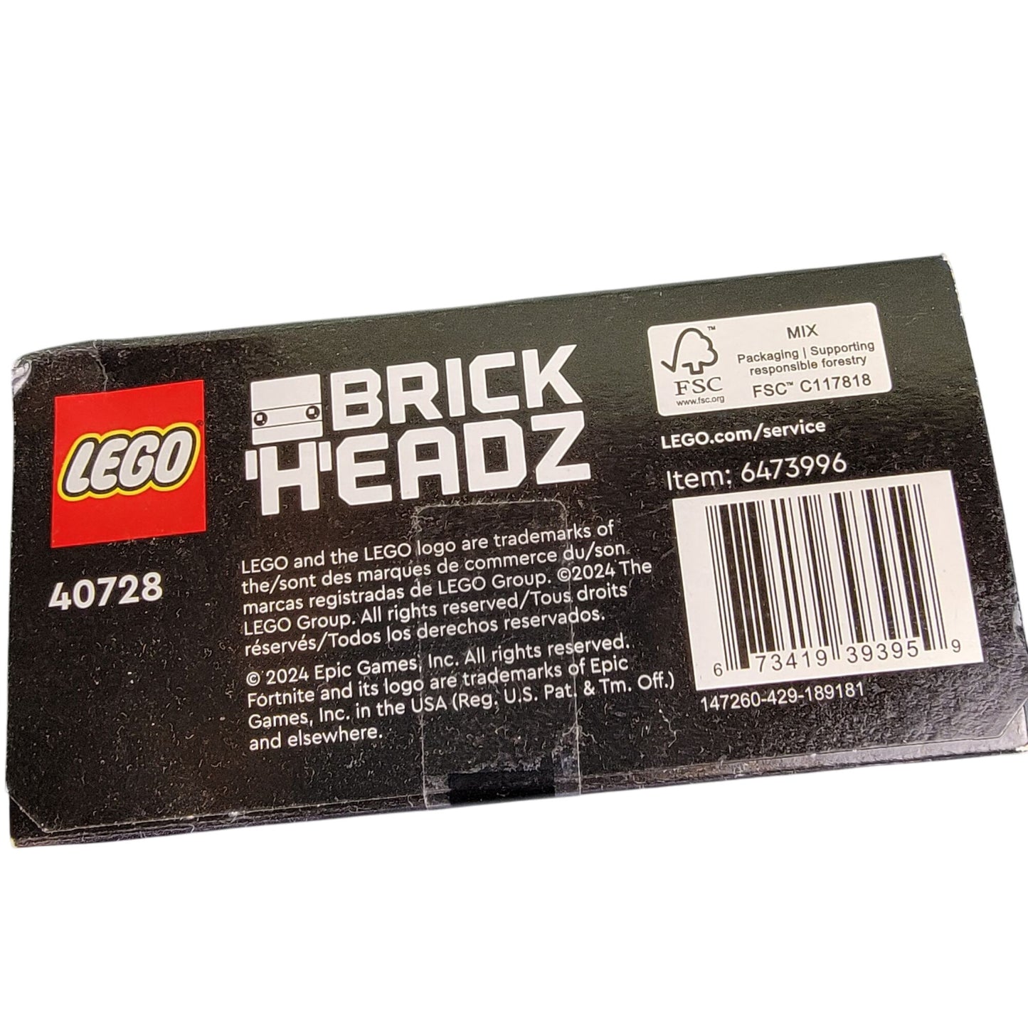 Lego Fortnite Brite Bomber 40728 Brick Headz Pink Building Set Toy New In Box