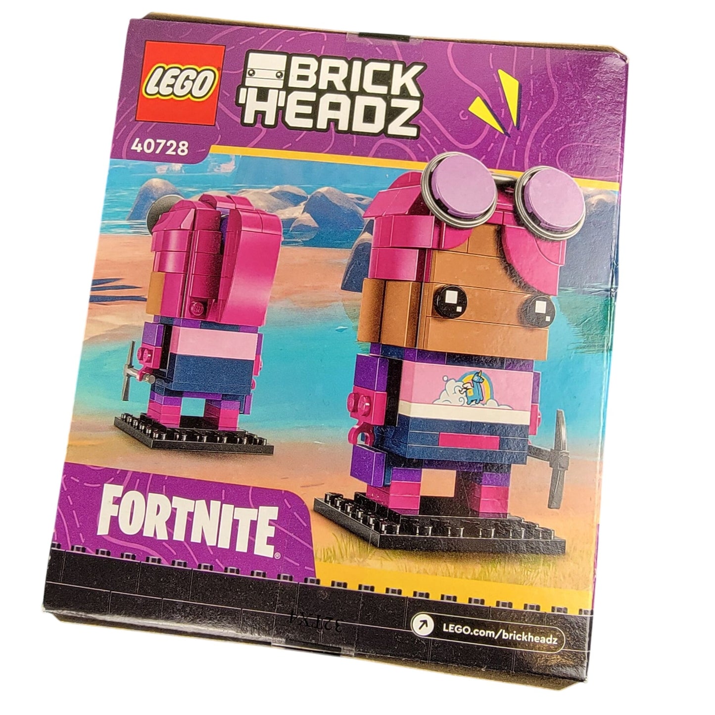 Lego Fortnite Brite Bomber 40728 Brick Headz Pink Building Set Toy New In Box