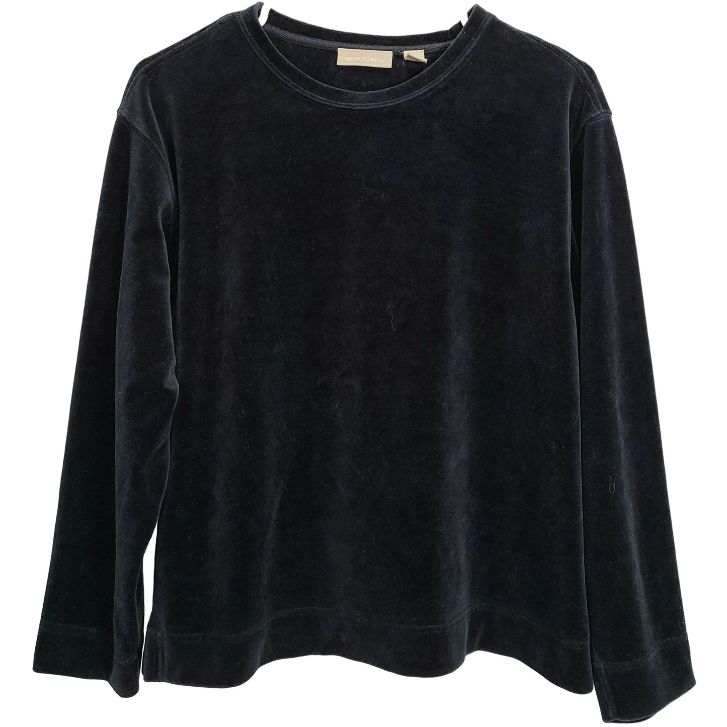 Nordstrom Vintage 90s Black Velvet Sweater Women Small