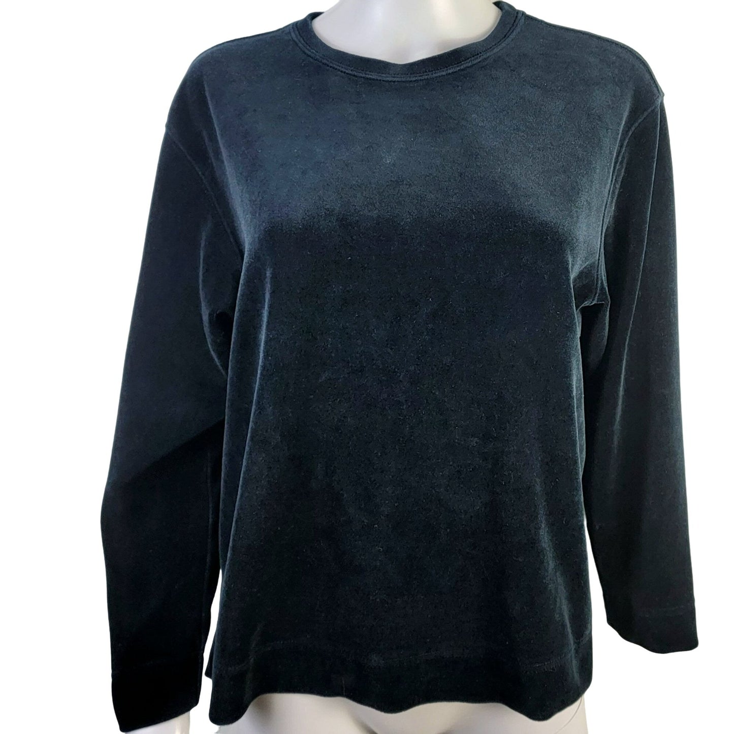 Nordstrom Vintage 90s Black Velvet Sweater Women Small