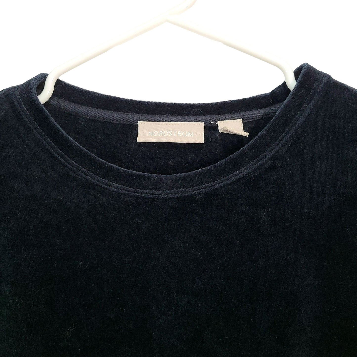 Nordstrom Vintage 90s Black Velvet Sweater Women Small
