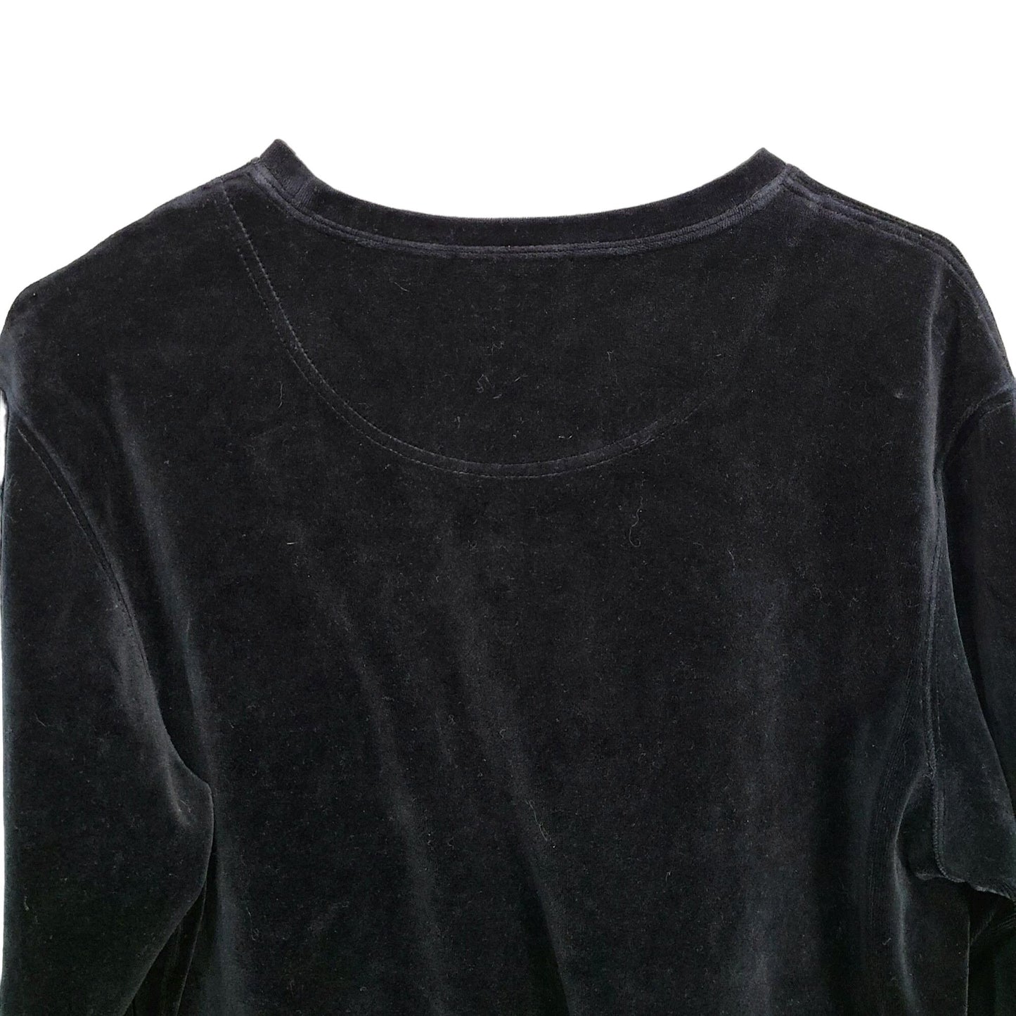 Nordstrom Vintage 90s Black Velvet Sweater Women Small