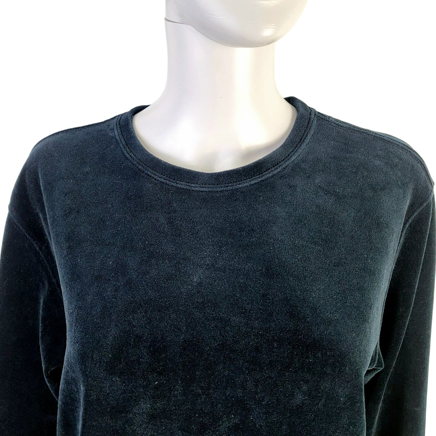 Nordstrom Vintage 90s Black Velvet Sweater Women Small