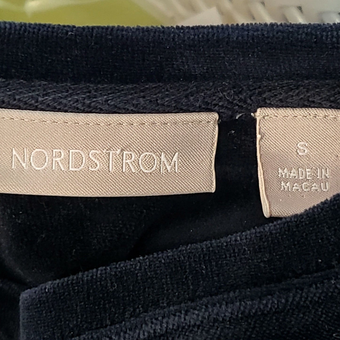Nordstrom Vintage 90s Black Velvet Sweater Women Small