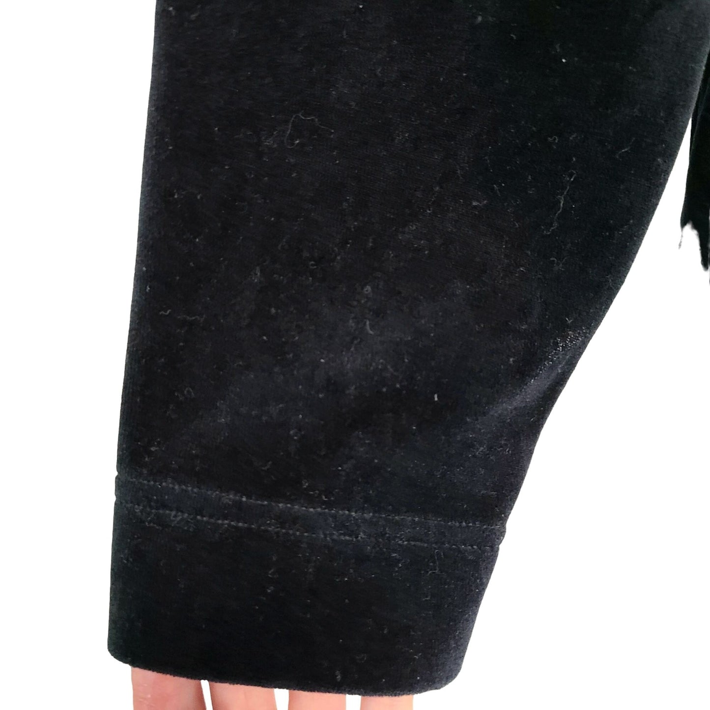 Nordstrom Vintage 90s Black Velvet Sweater Women Small