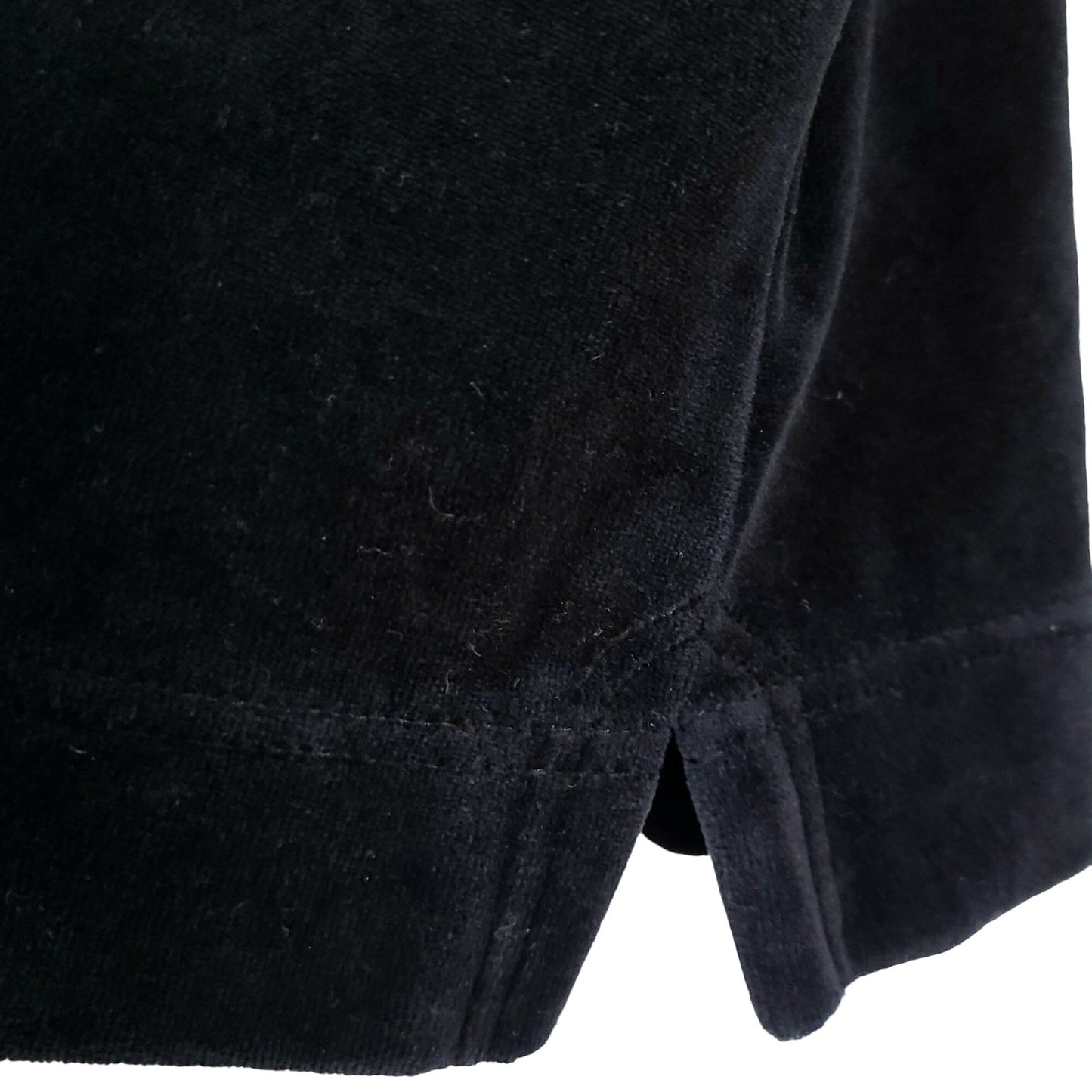 Nordstrom Vintage 90s Black Velvet Sweater Women Small