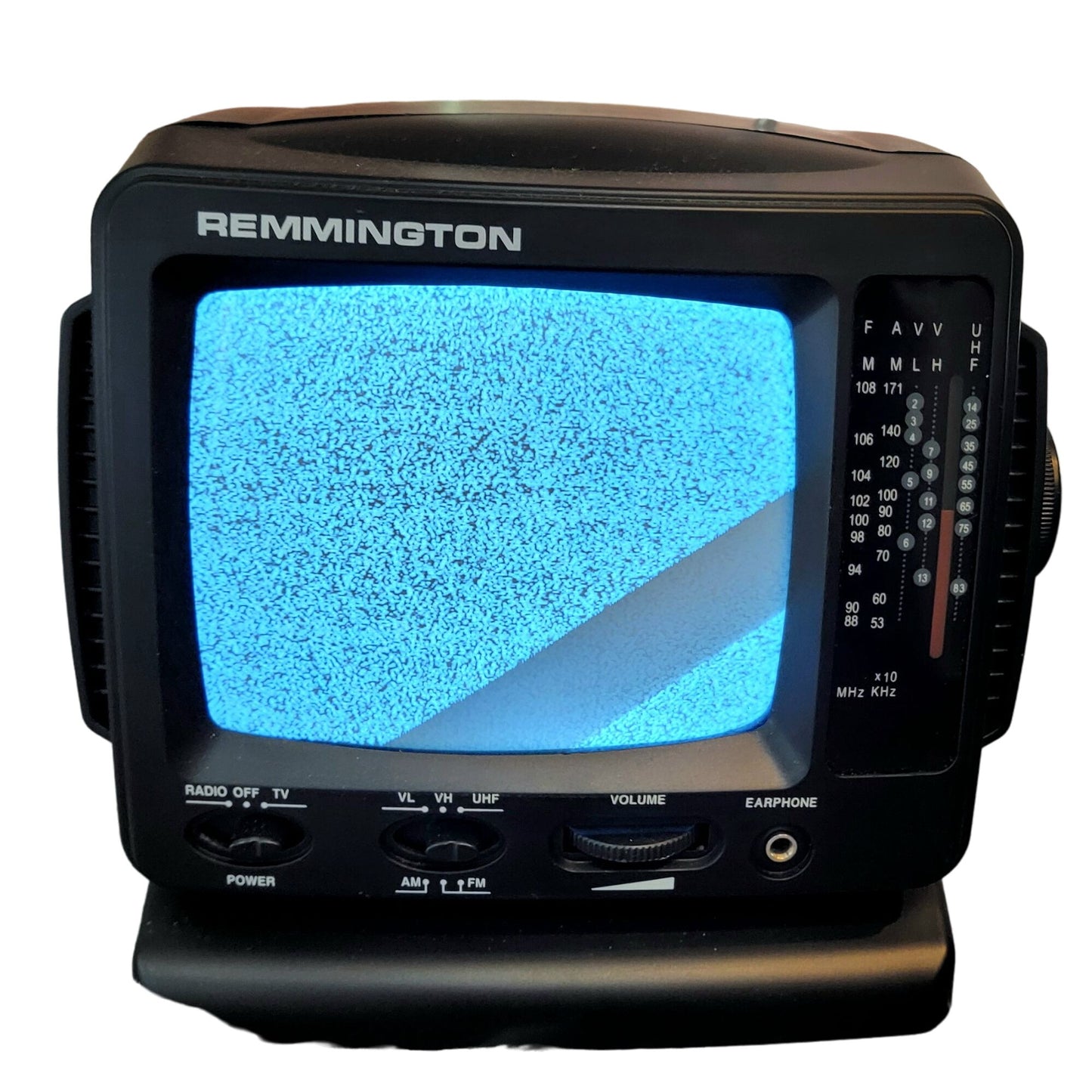 Remmington Vintage 2002 Portable Television 5.5 inch Black TV Radio Electronic