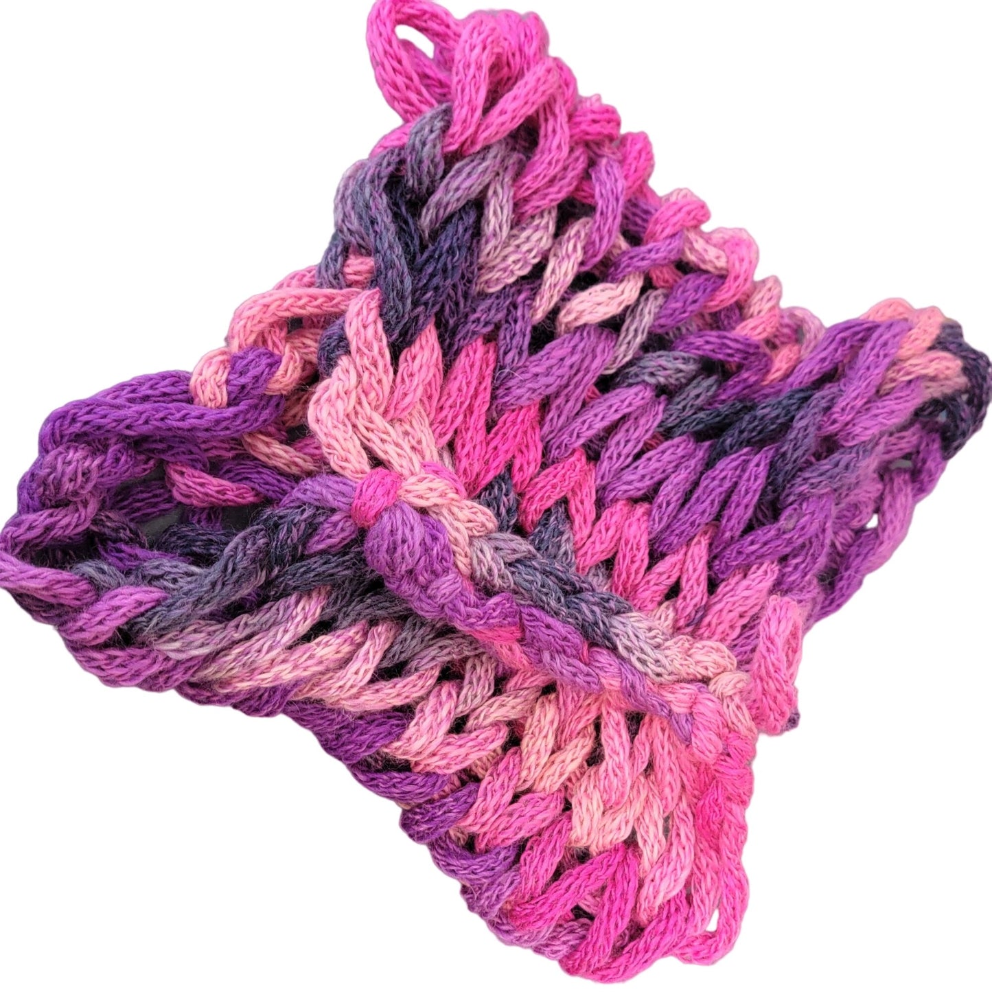 Chunky Cowl Wrap Scarf Women Winter Accessories Pink Purple