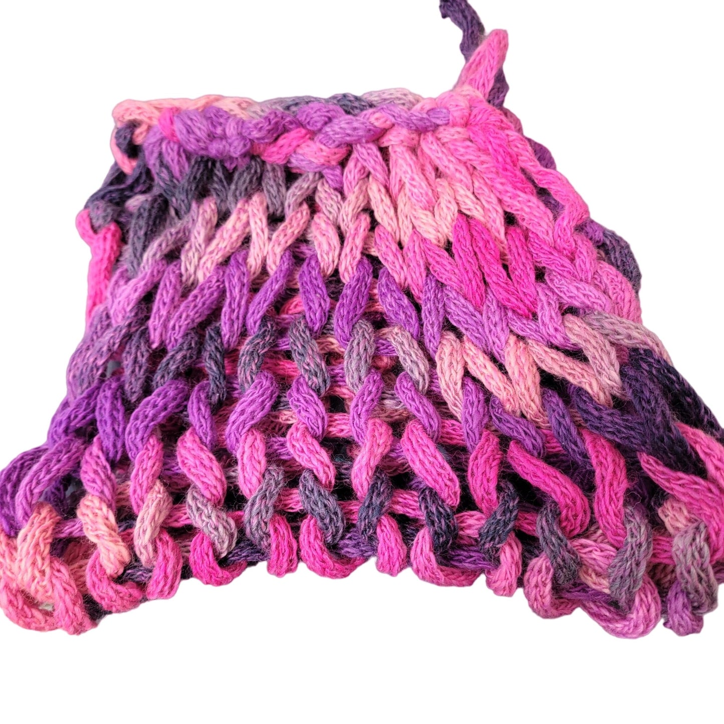 Chunky Cowl Wrap Scarf Women Winter Accessories Pink Purple