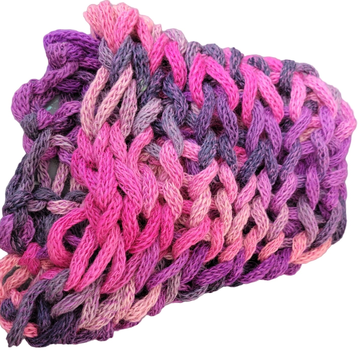 Chunky Cowl Wrap Scarf Women Winter Accessories Pink Purple