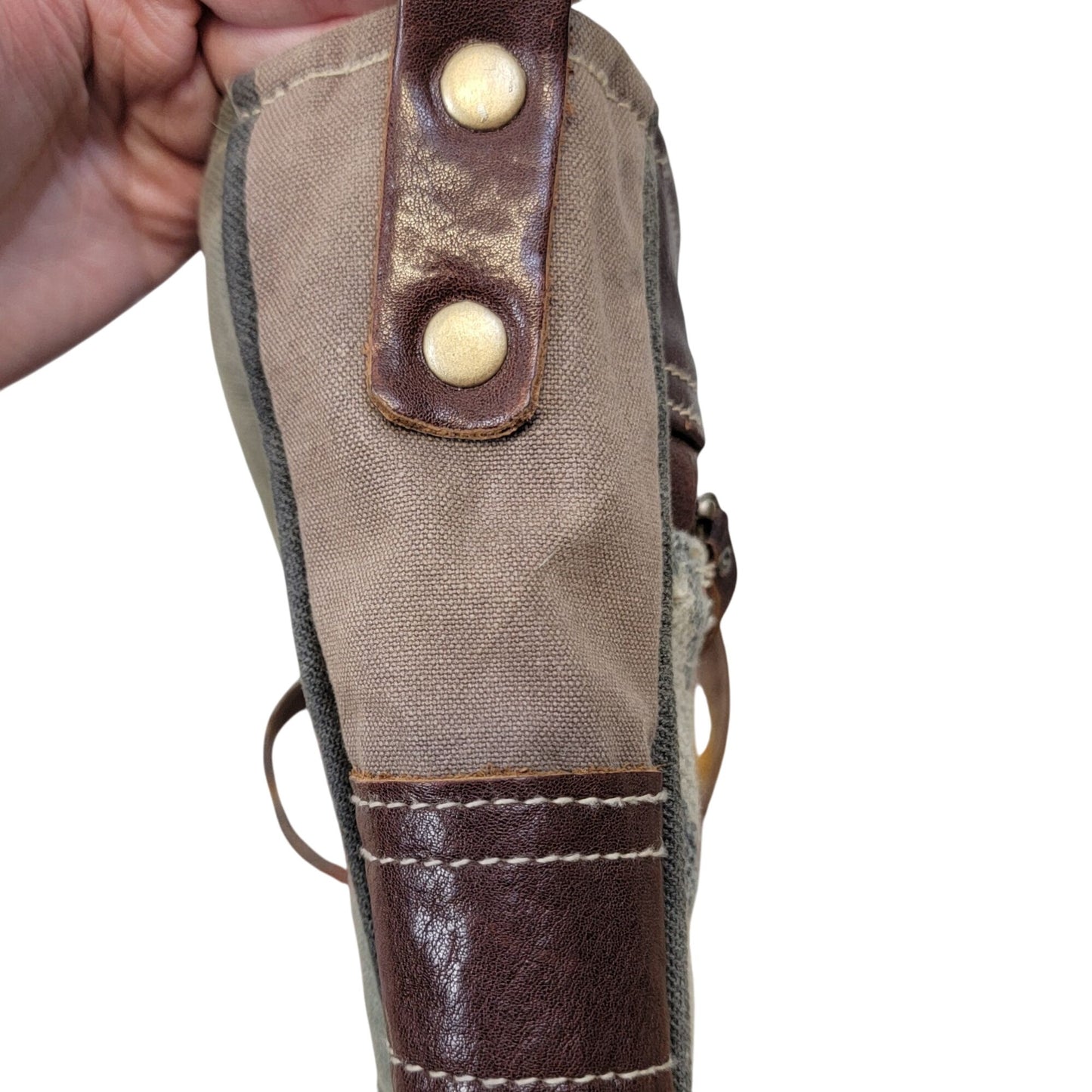 Myra Bag Cowhide Leather Western Purse Crossbody Handbag Women Brown Gray Cowboy