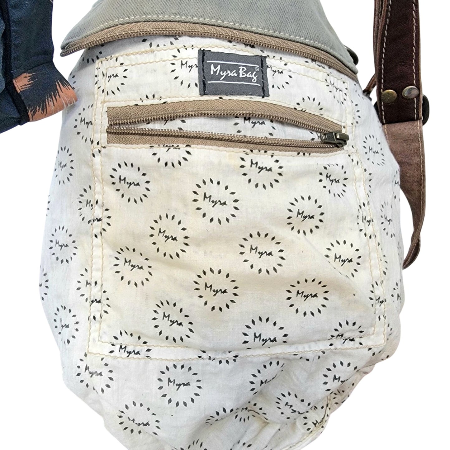 Myra Bag Cowhide Leather Western Purse Crossbody Handbag Women Brown Gray Cowboy