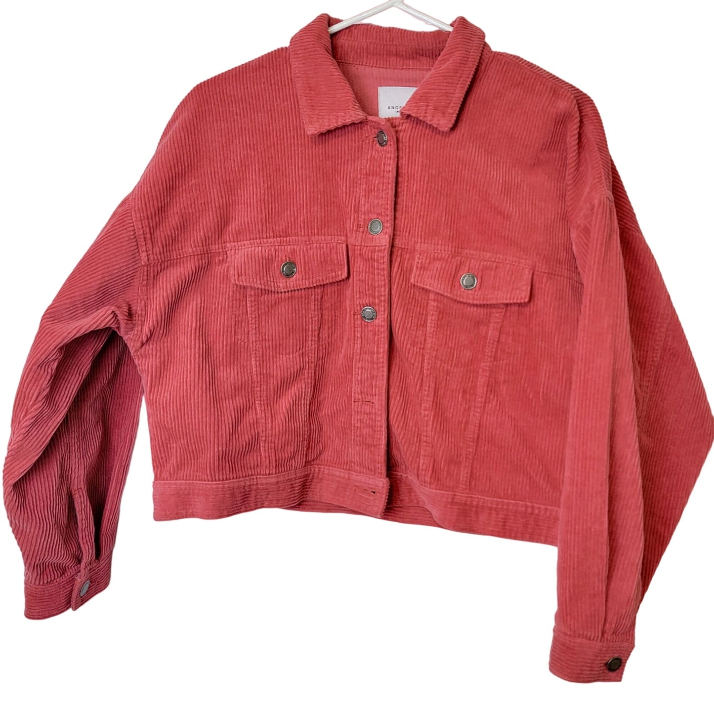 Angel Kiss Corduroy Jacket Women Medium Pink