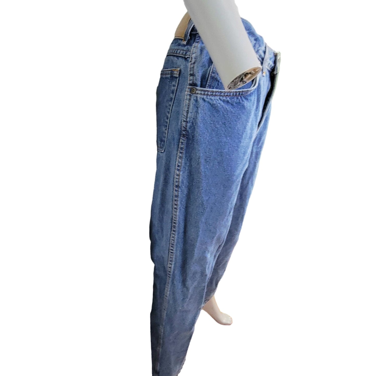 HIS Blue Jeans Women 32 x 30 Vintage 90s Relaxed Straight Leg Denim High Rise 10