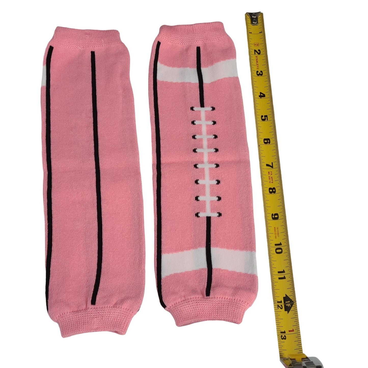 Leg Warmers Pink Football White Black Women Girl Halloween Leggings