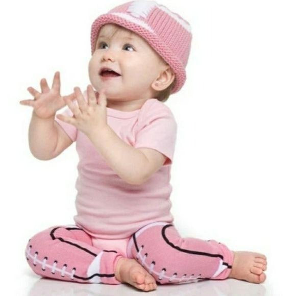 Leg Warmers Pink Football White Black Women Girl Halloween Leggings