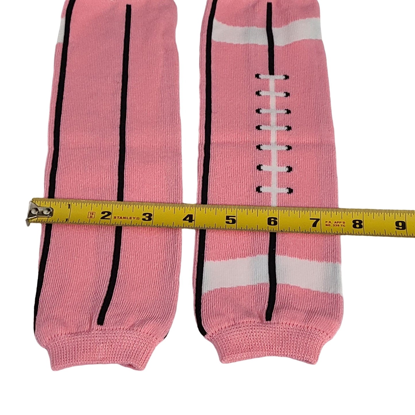 Leg Warmers Pink Football White Black Women Girl Halloween Leggings
