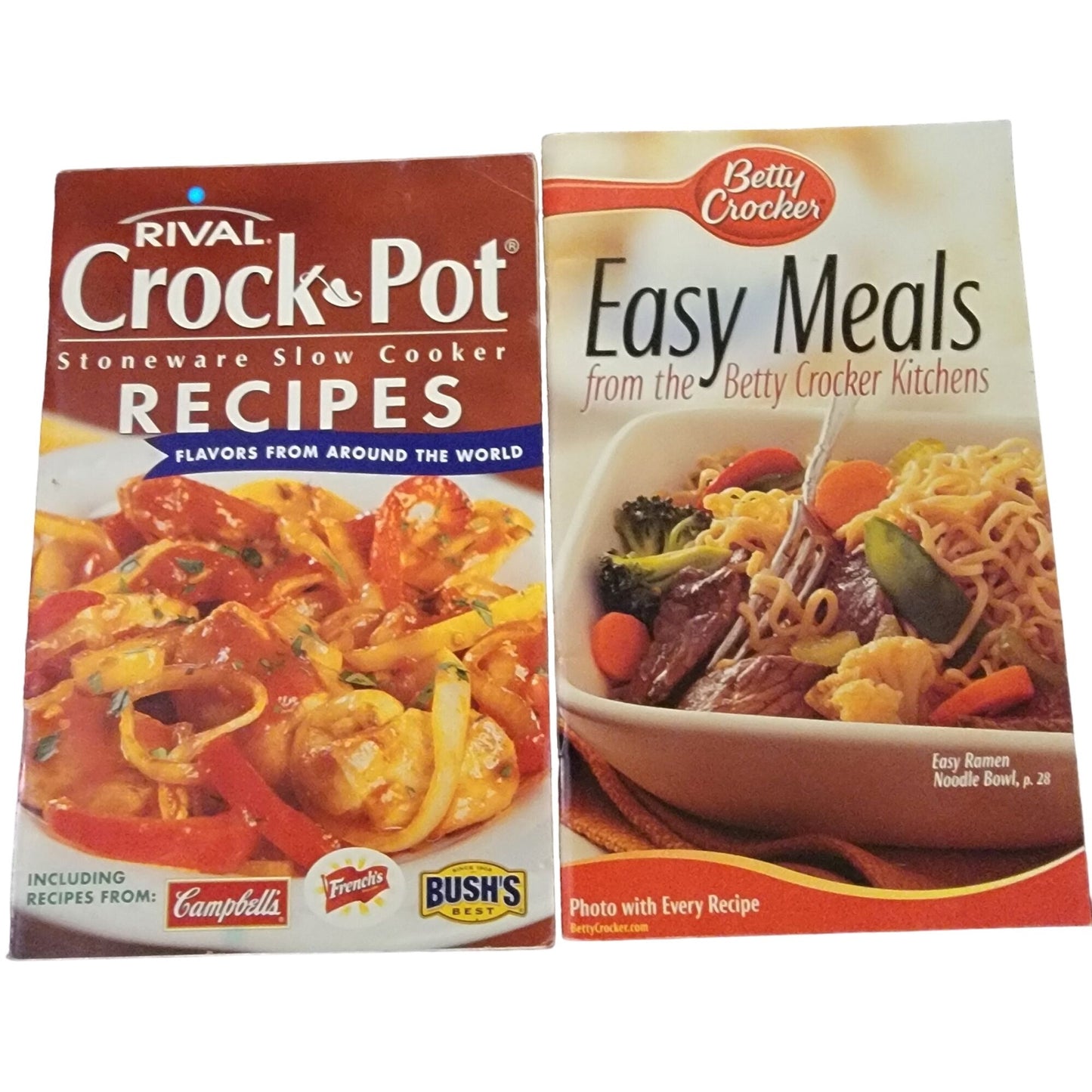 Vintage Cookbook Lot Pampered Chef Crock pot recipes Betty Crocker