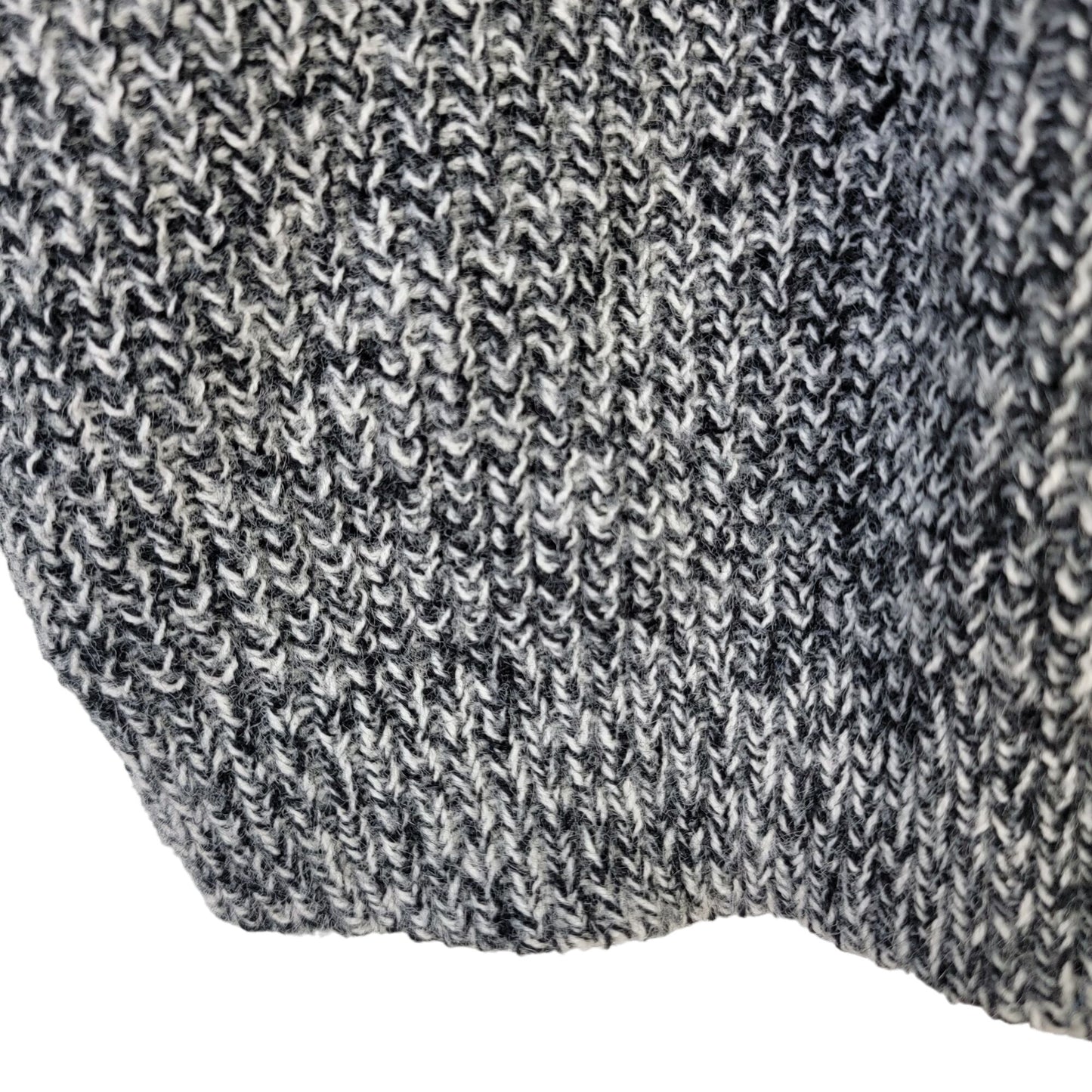 Vintage 80s Retro V-neck Knit Sweater Women XL 14 Gray